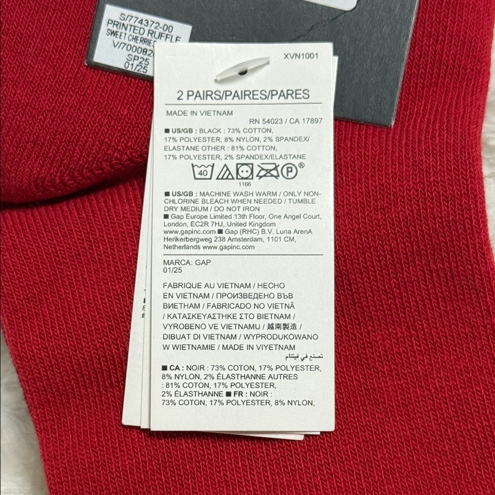 GAP Cherry Ruffle Socks - Picture 5 of 5